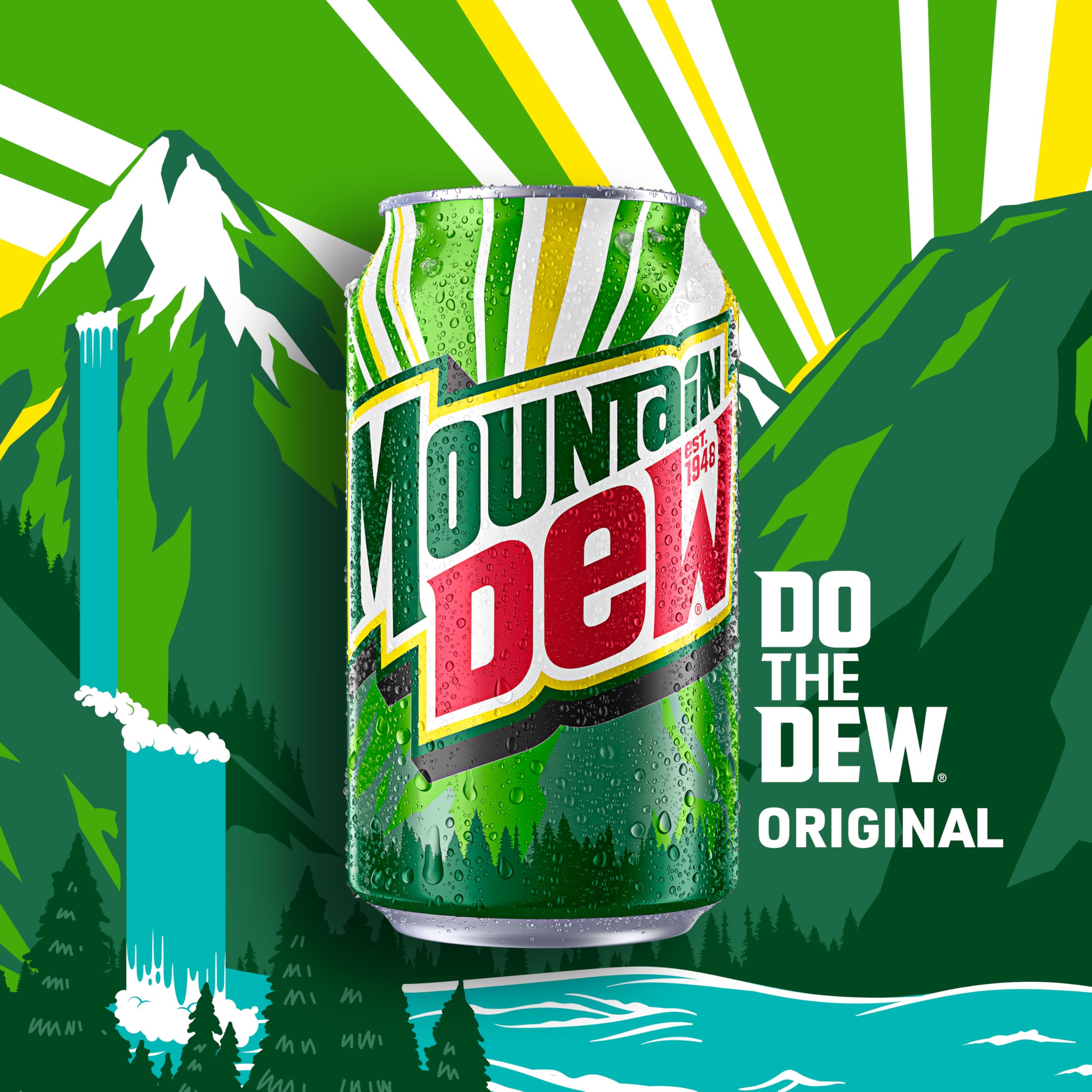 Mountain Dew Original bubbles closeup highlighting lively carbonation for moments of refreshment.