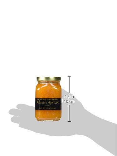 Mountain Fruit Co. Always Apricot Jam California-sourced fruit label highlights fresh ingredients.