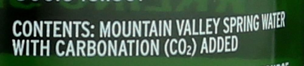 The Mountain Valley Sparkling Water Lime glass with lime wedge suggests versatile refreshment