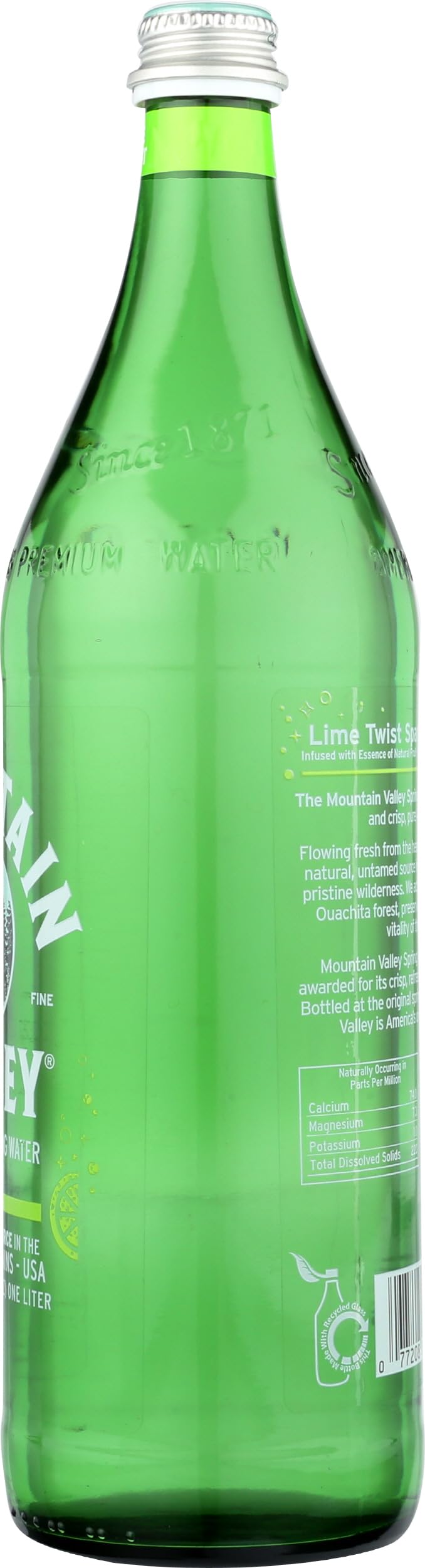 The Mountain Valley Sparkling Water Lime two-pack display signals variety