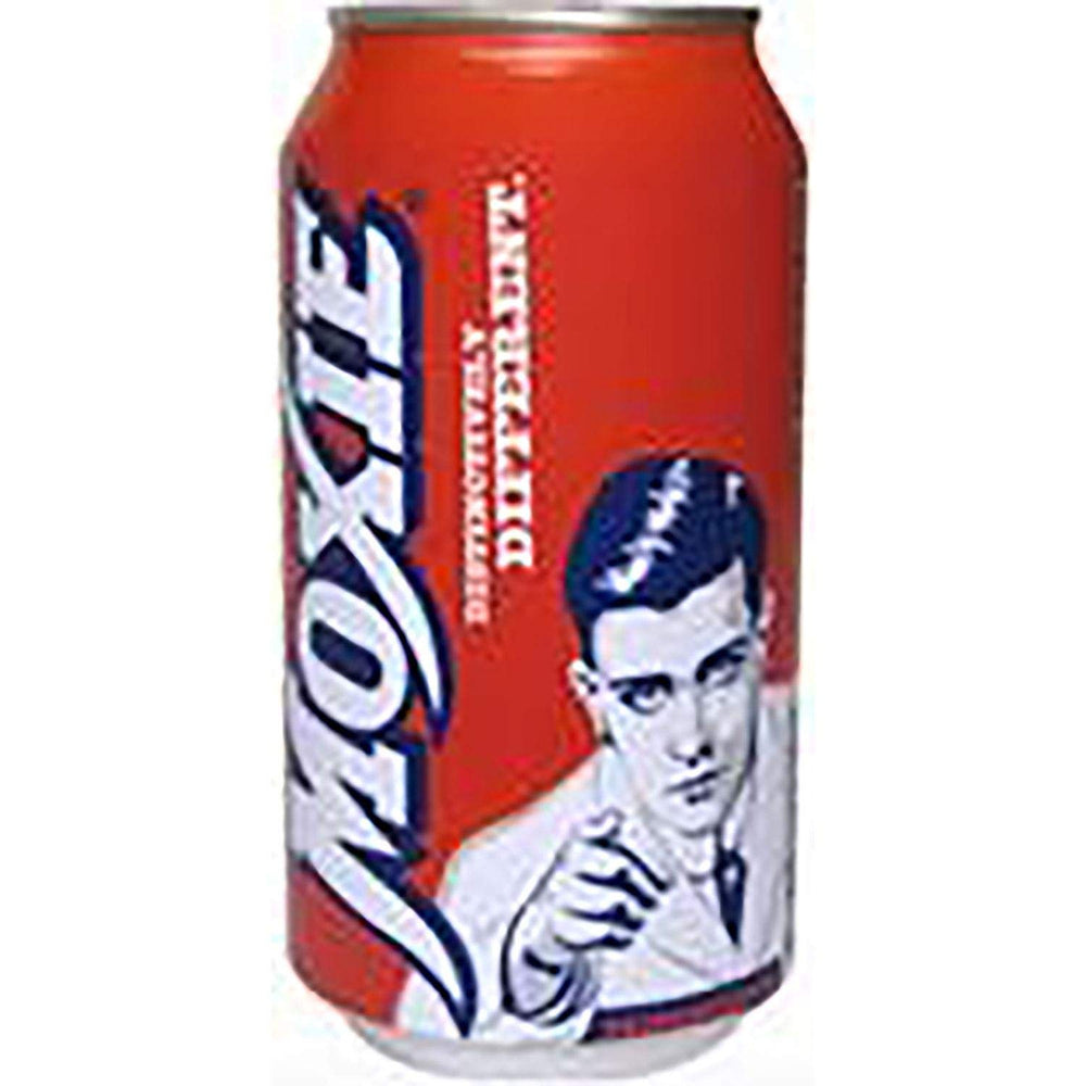 Moxie Soda Pop can – back view, iconic heritage soda for gatherings