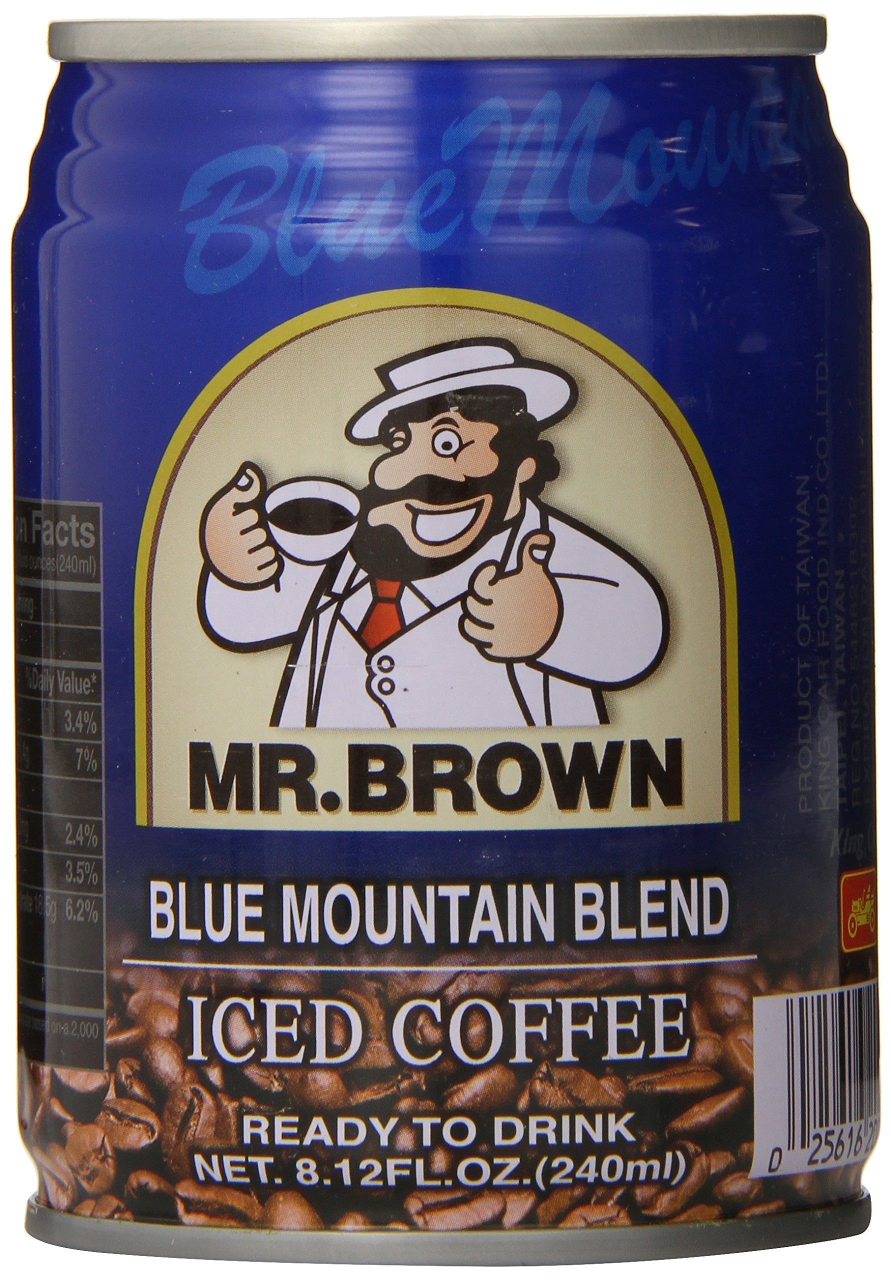 Mr. Brown iced coffee Blue Mountain can for a refreshing cold pick-me-up.