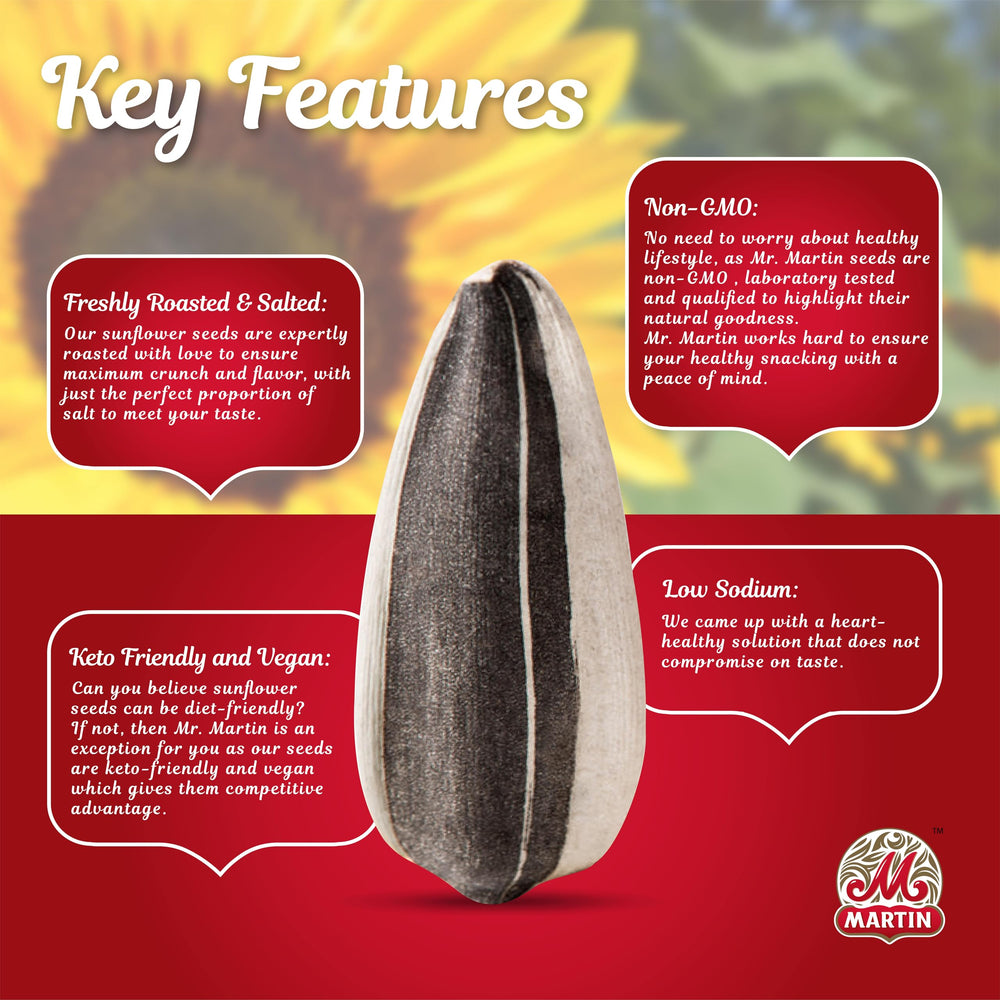 MR. MARTIN flavorful seeds ideal for game nights or work breaks