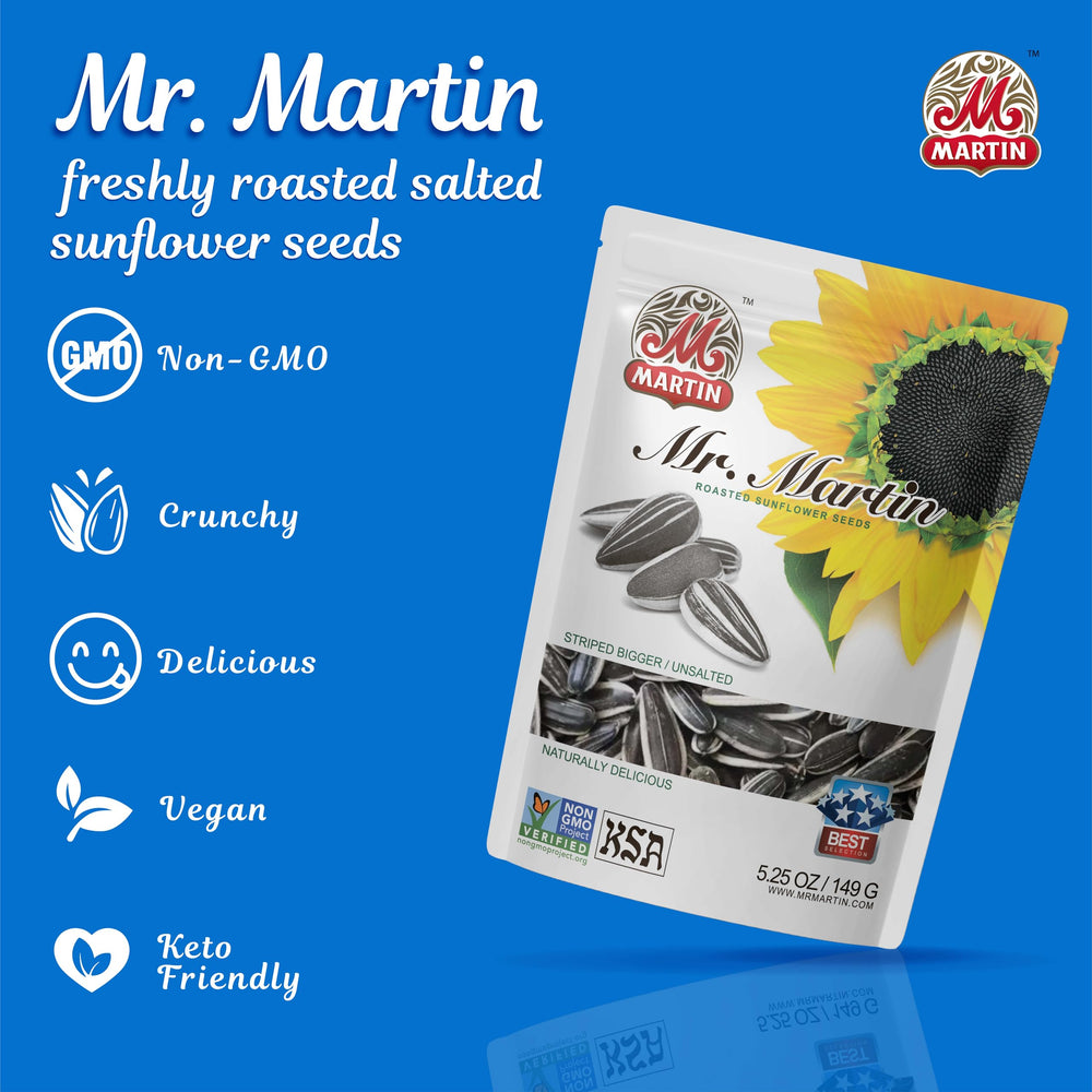 MR. MARTIN roasted kernels with no artificial flavors for clean eating