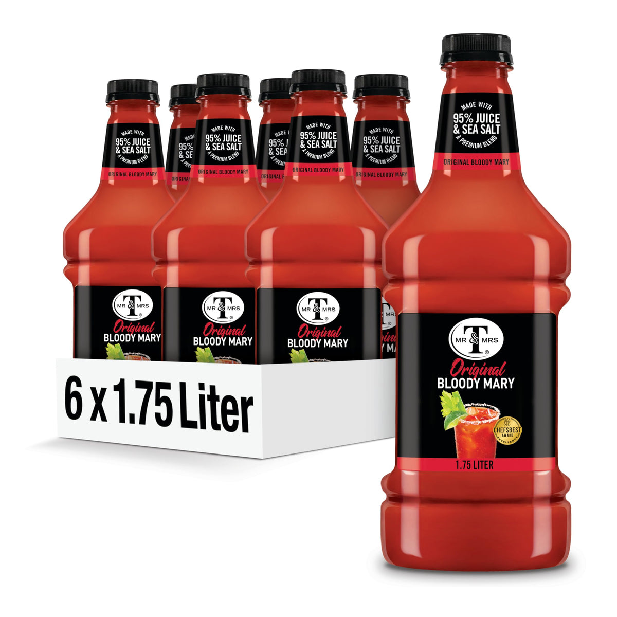 Mr & Mrs T Original Bloody Mary bottle pack ideal for parties and gatherings