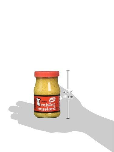 Mr. Mustard Hot bottle on shelf ready for quick flavor boost
