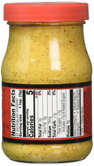 Mr. Mustard Hot label close-up highlighting authentic American mustard