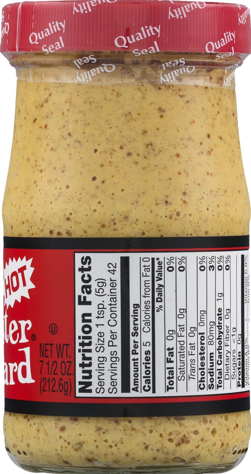 Chilled Mr. Mustard Original Mustard in fridge preserving freshness.