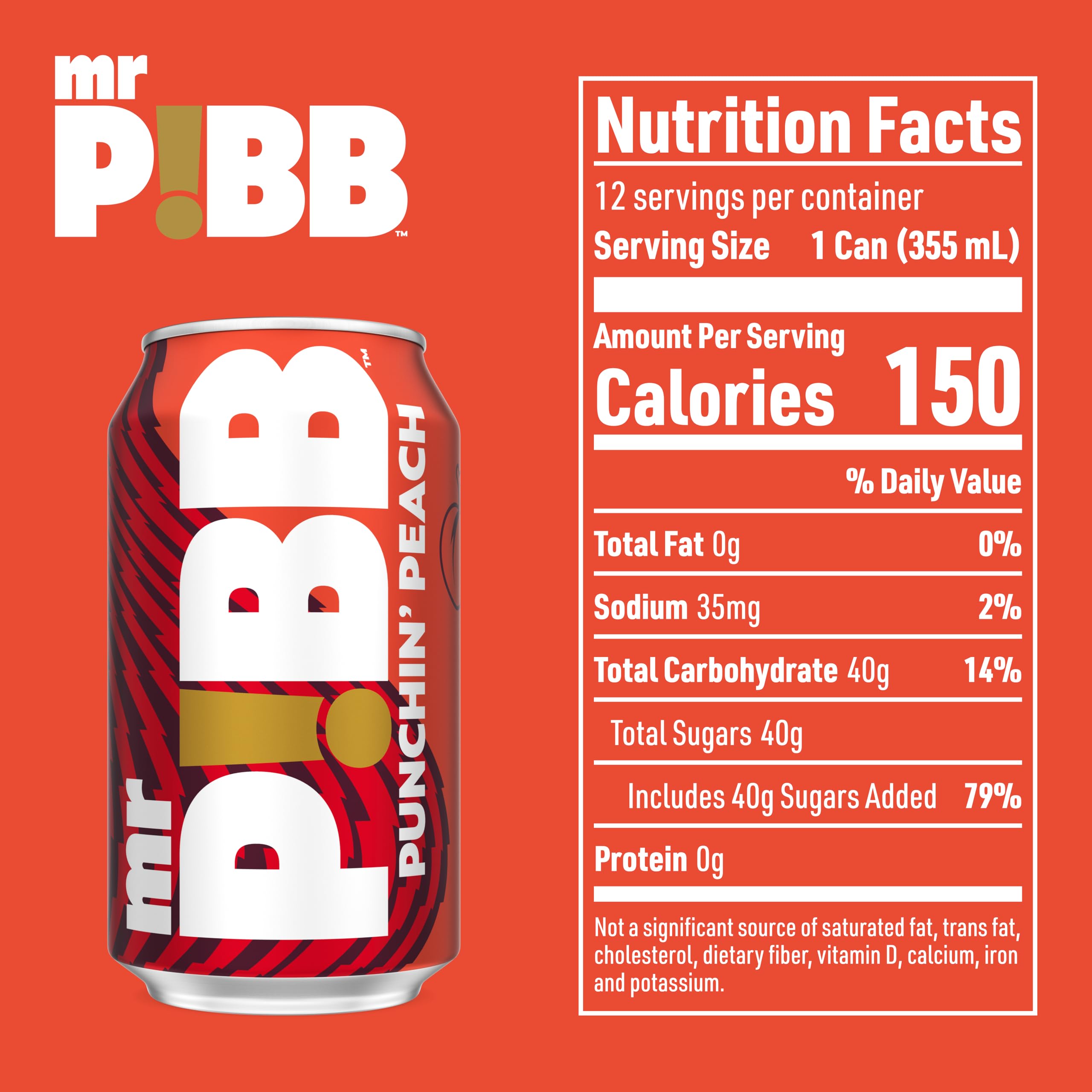Mr Pibb Punchin' Peach fridge-pack wrap enables easy storage