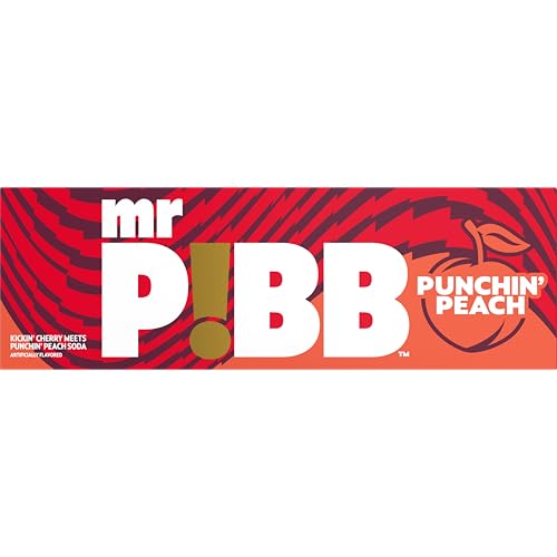 Mr Pibb Punchin' Peach peach flavor label close-up