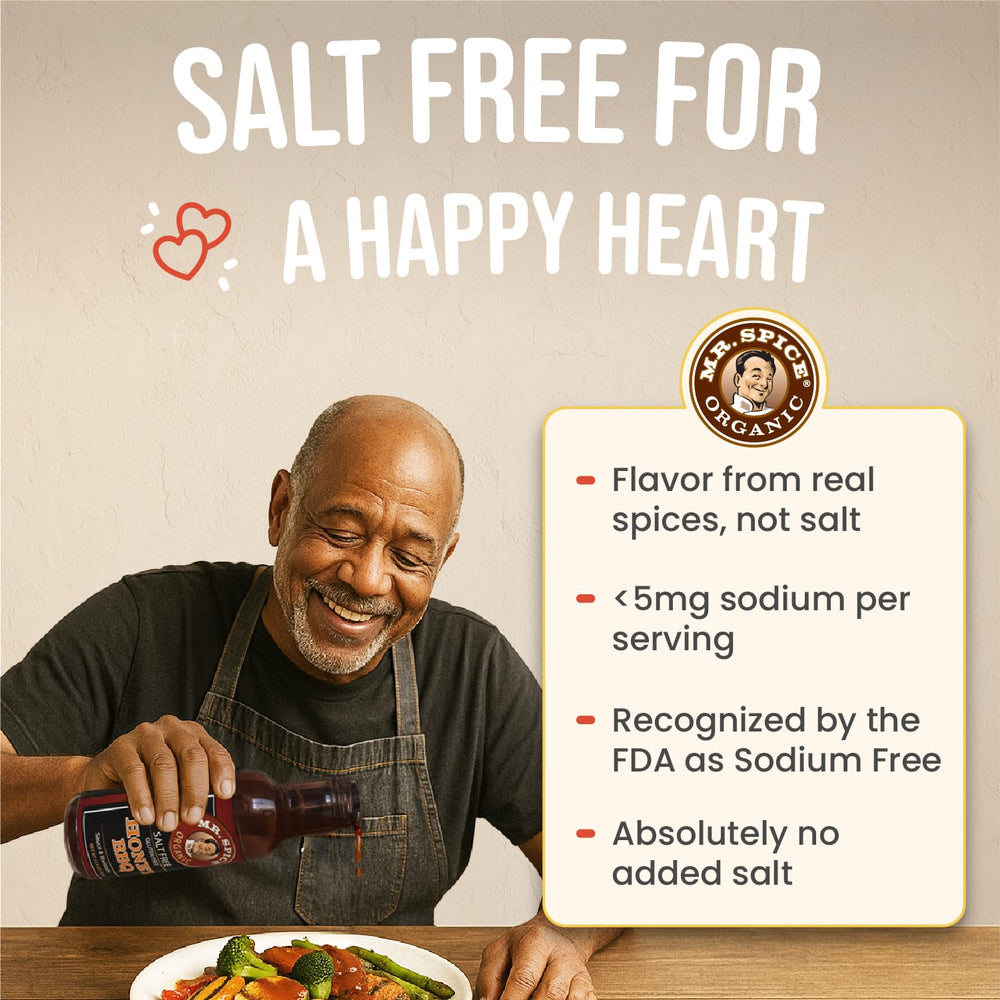 Mr. Spice Organic Honey BBQ Sauce used as an air fryer glaze for crisp edges