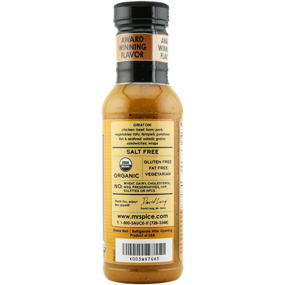 Mr. Spice Organic Honey Mustard Sauce glaze on seafood for a tangy finish.