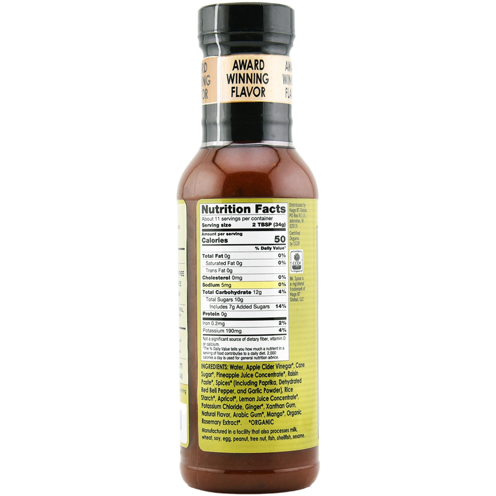 Mr. Spice Organic Sweet & Sour glaze on chicken for a glossy finish