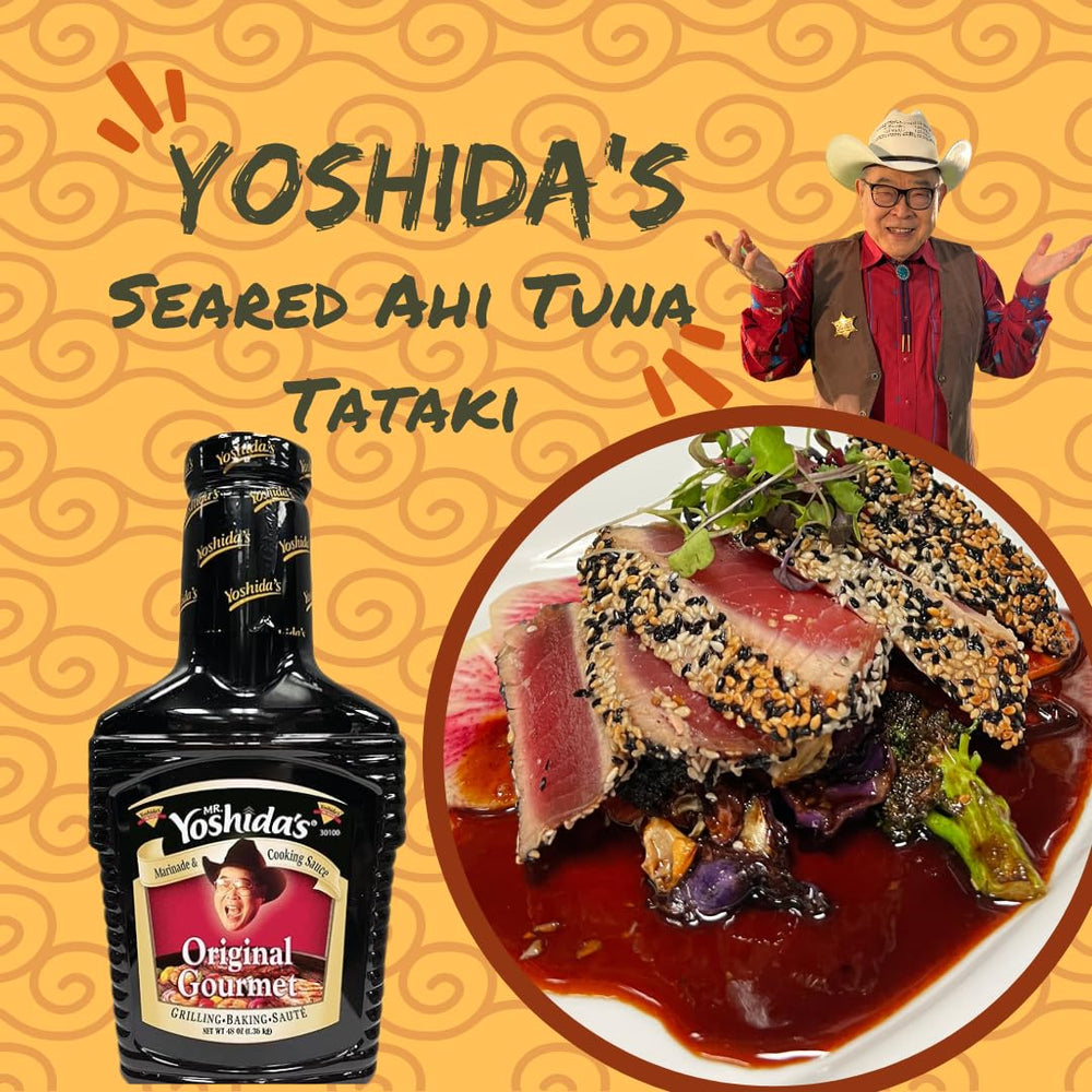 Bottle seal and pour spout on Mr. Yoshida's sauce
