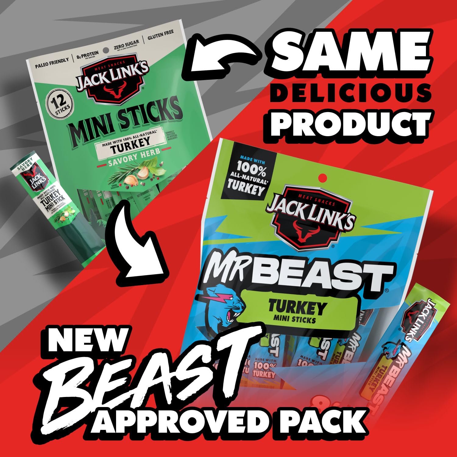 MrBeast-approved packaging highlights hype that kids love.