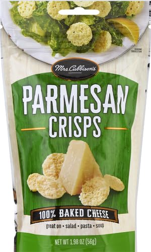 Parmesan Crisps used as a crunchy salad topper with greens.