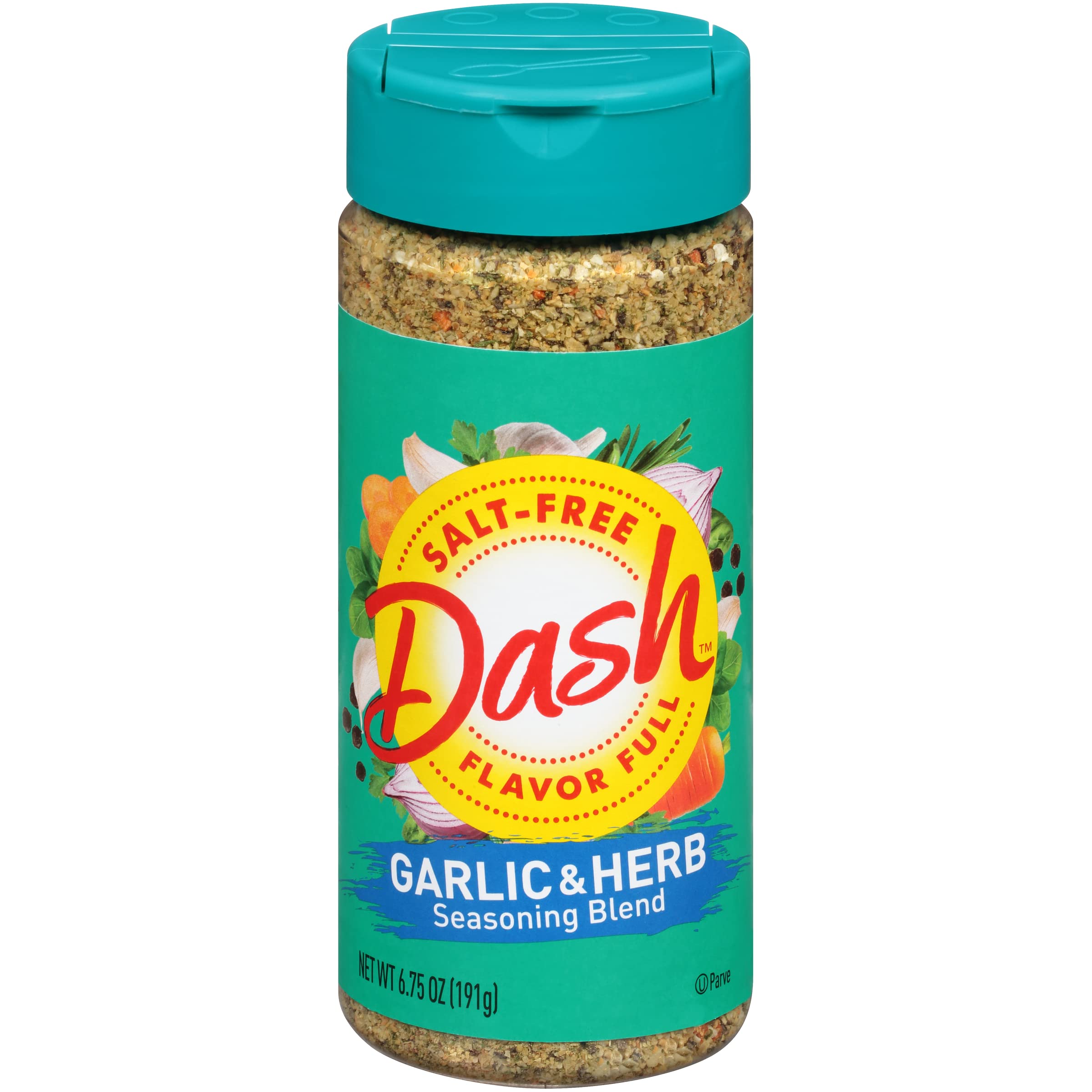 Mrs. Dash garlic herb seasoning jar boosts salt-free flavor in meals