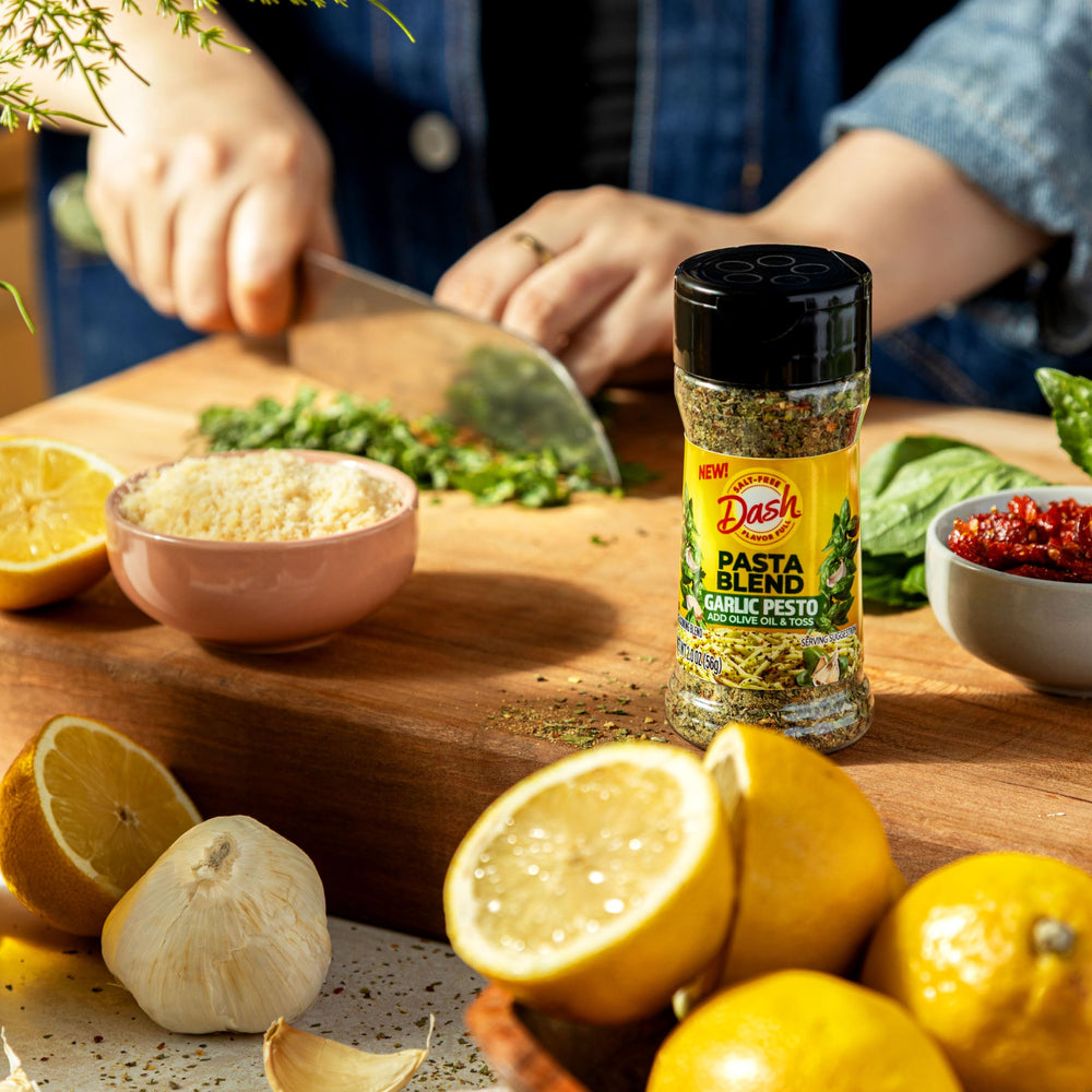 Mrs Dash Herb Finish enhances weeknight meals with a bright, salt-free finish.