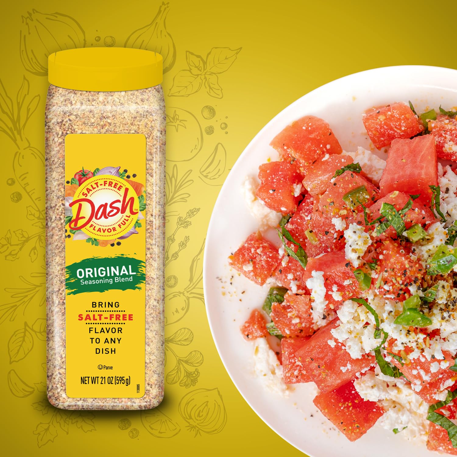 Mrs. Dash Original bottle on kitchen counter ready for quick dinners