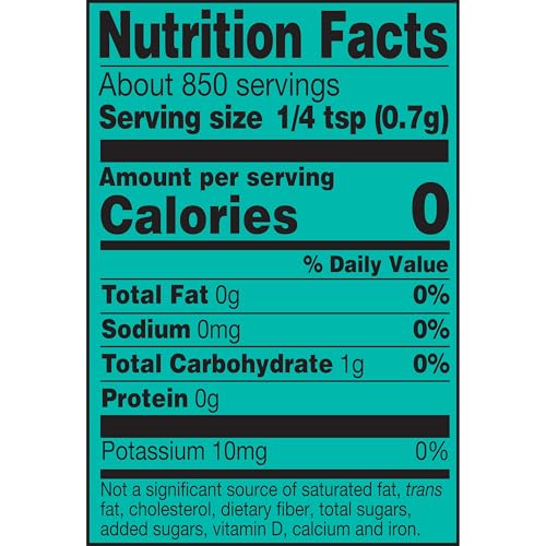 Close-up of Mrs. Dash Garlic & Herb salt-free seasoning label highlights flavor notes.