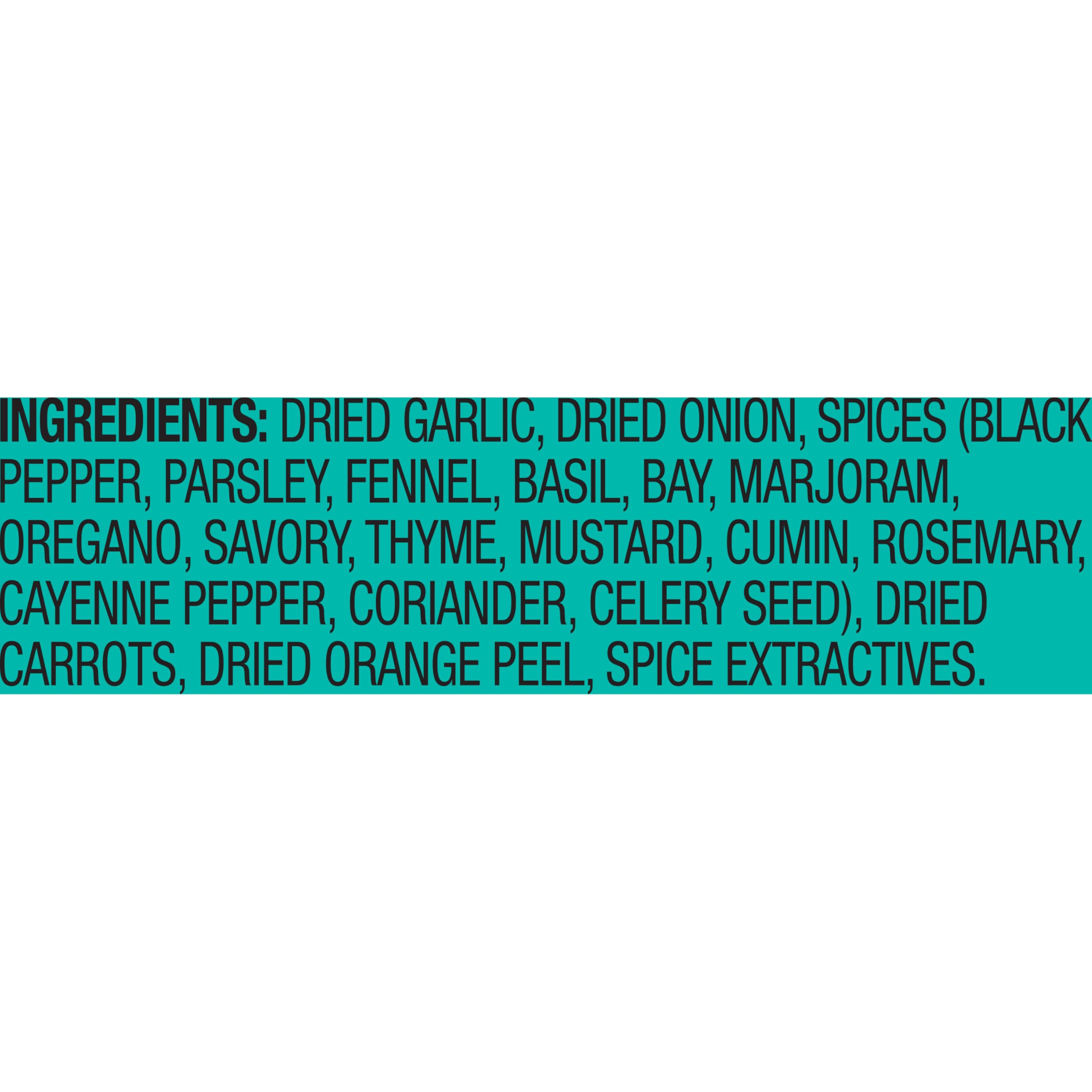 Pantry jar of Mrs. Dash Garlic and Herb salt-free seasoning for everyday cooking.