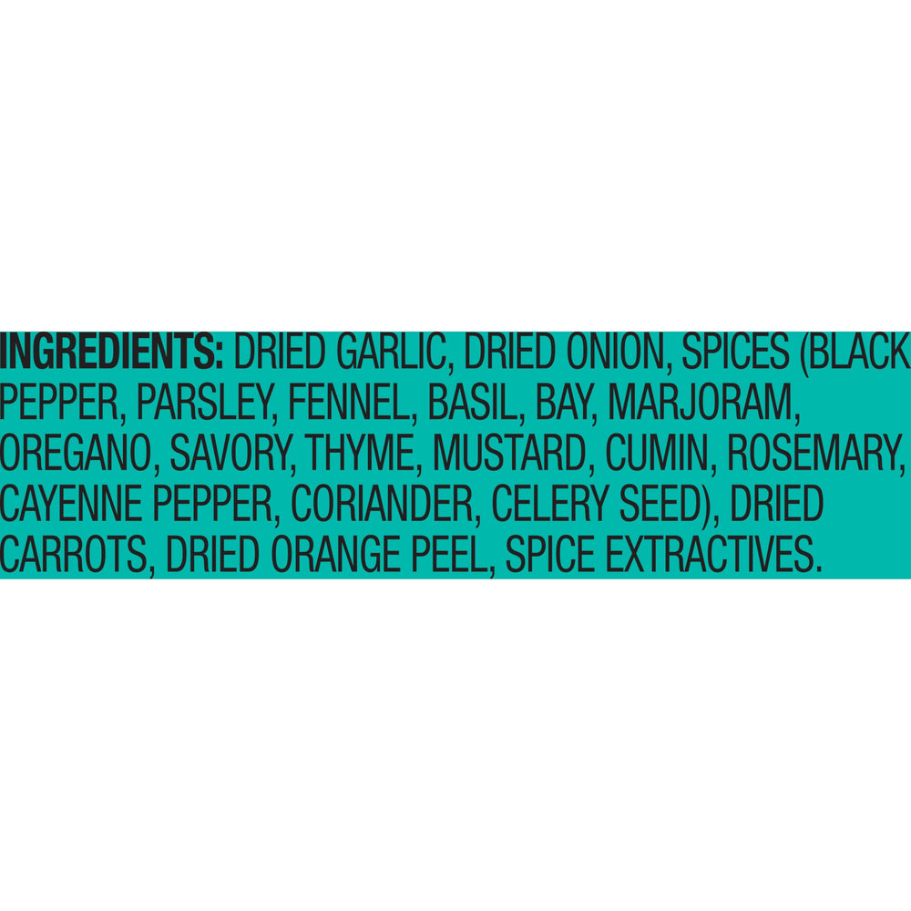 Pantry jar of Mrs. Dash Garlic and Herb salt-free seasoning for everyday cooking.