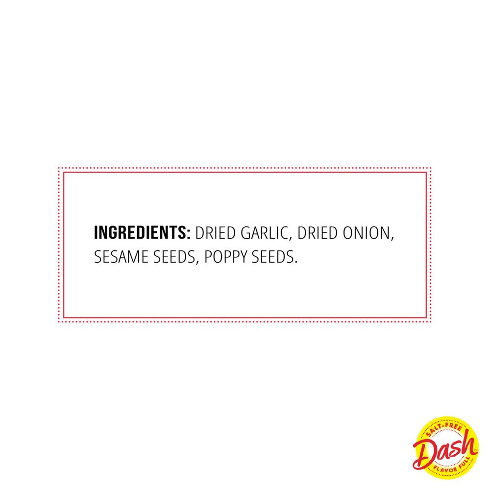 Mrs. Dash salt-free seasoning on steamed vegetables for savory depth