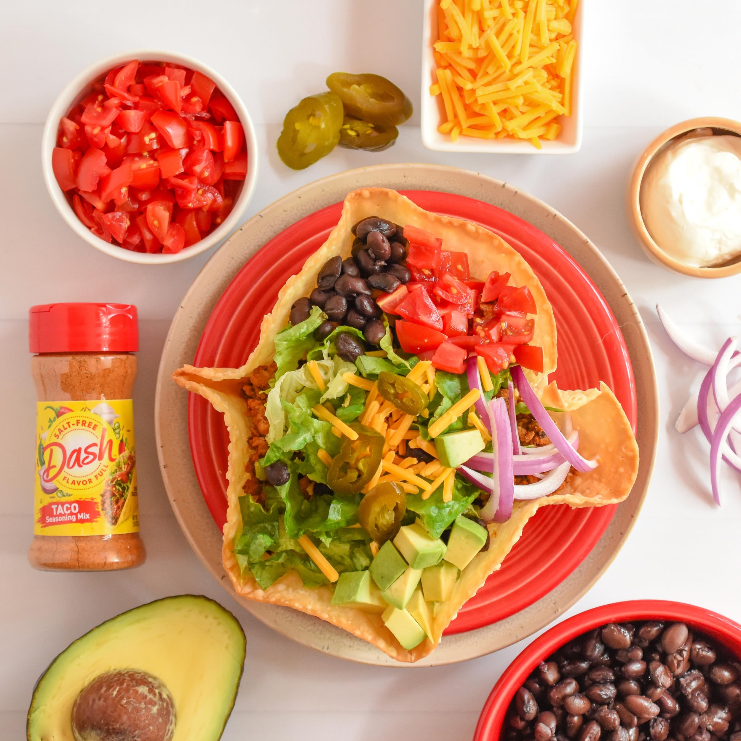 Herbs and spices blend featured in Mrs. Dash taco mix