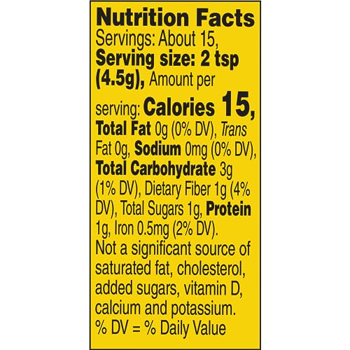 Close-up of Mrs. Dash seasoning packaging with natural herbs