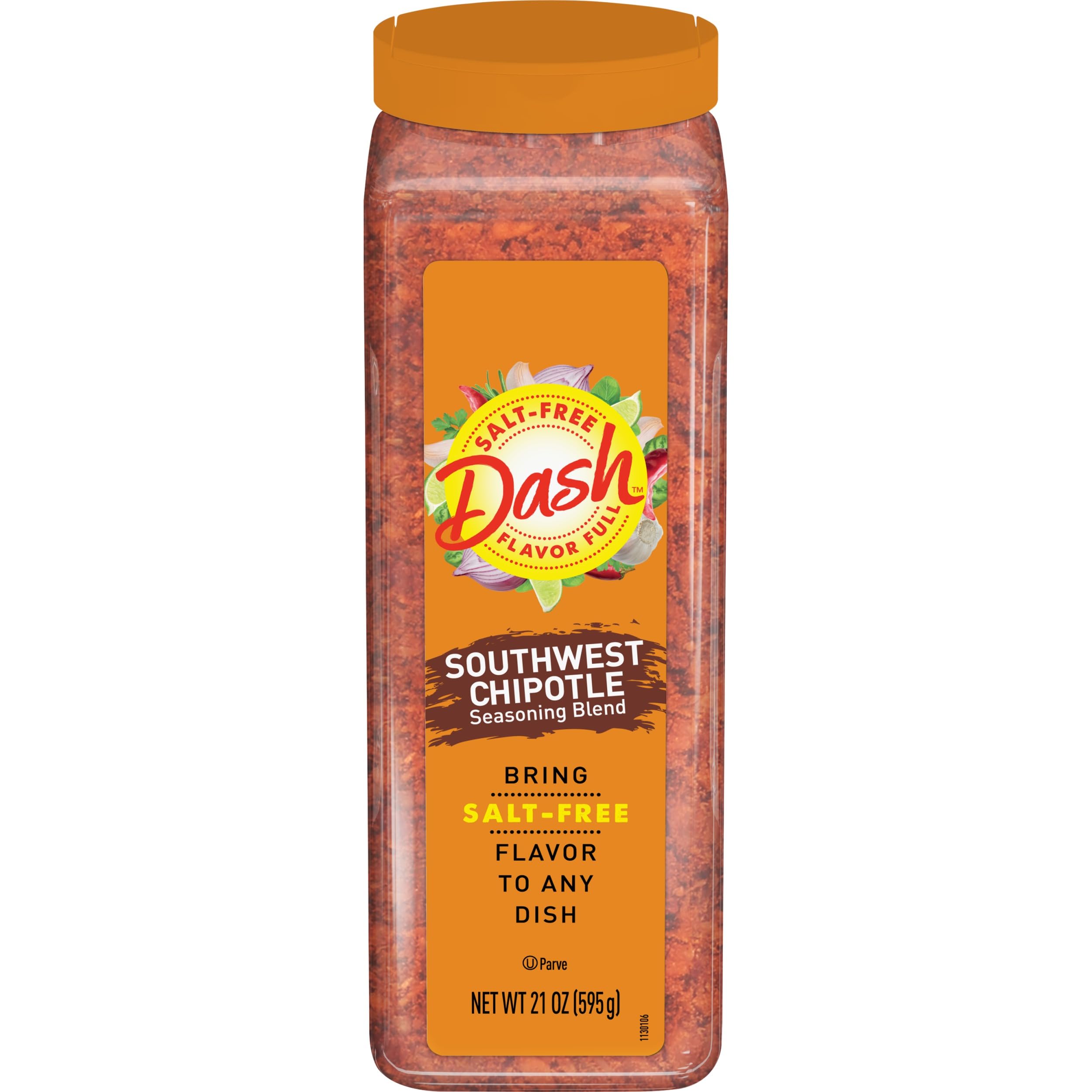 Mrs. Dash Southwest Chipotle bottle on counter for salt-free flavor boost.