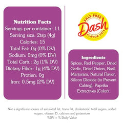 Close-up of Mrs. Dash Spicy Italian spice blend ingredients