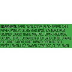 Mrs. Dash table blend on kitchen counter, ready to season vegetables and proteins.