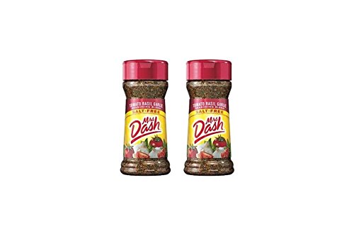 Mrs. Dash Tomato Basil Garlic bottle enhances salt-free flavor for meals