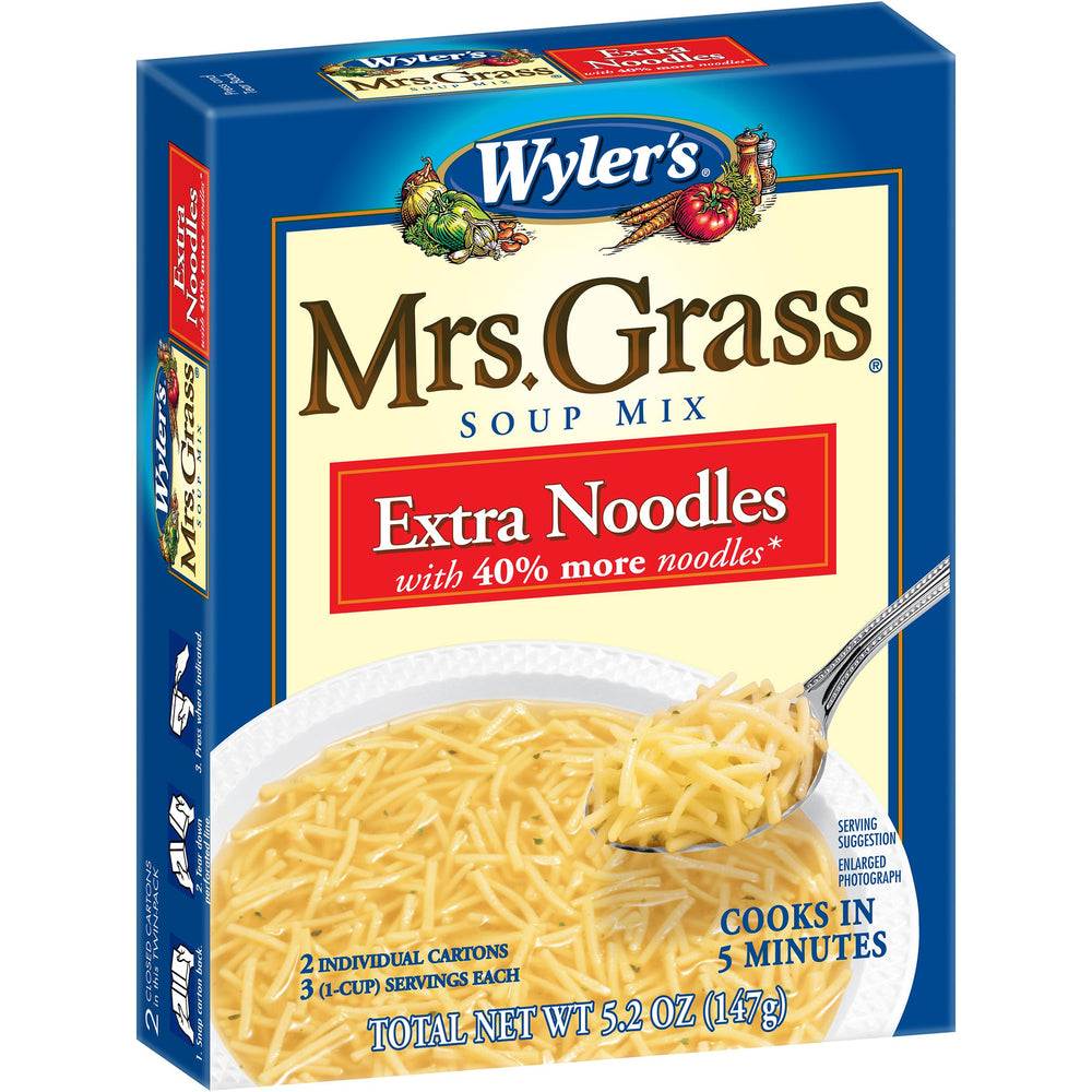 Two cartons provide three 1-cup servings per pack.
