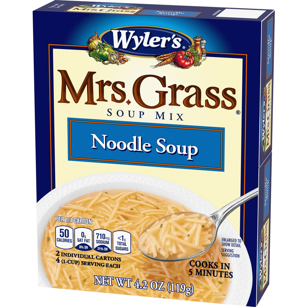 Mrs. Grass Noodle Soup served in a cozy bowl with steaming aroma