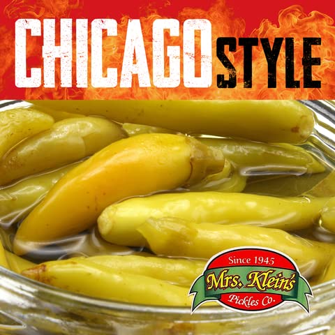 Mrs. Klein's Sport Peppers on a hot dog add zesty crunch.