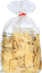 Mrs. Miller's extra wide egg noodles close-up highlighting texture and handmade quality.
