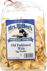 Mrs. Miller's old-fashion egg noodles wide pack for hearty dinners.