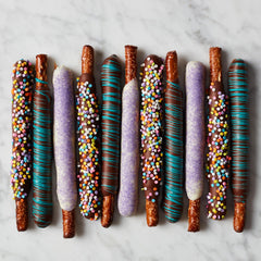 Mrs Prindables white chocolate spring sugar pretzel rods brighten gifting moments