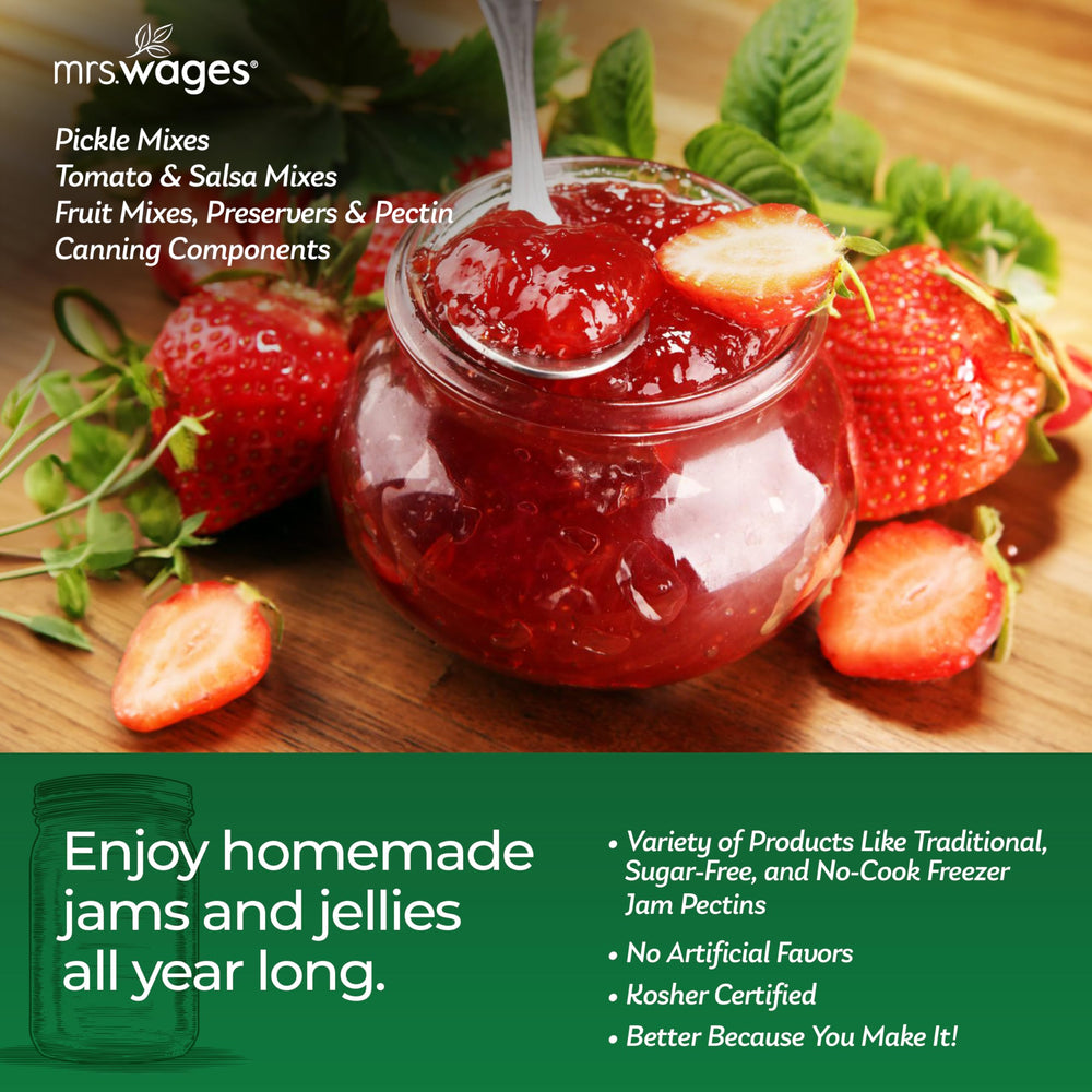 Mrs. Wages Kosher-certified label assures clean ingredients and no artificial colors.