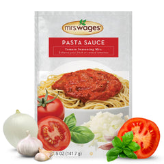 Mrs. Wages pasta sauce mix pouch ready for quick weeknight meals