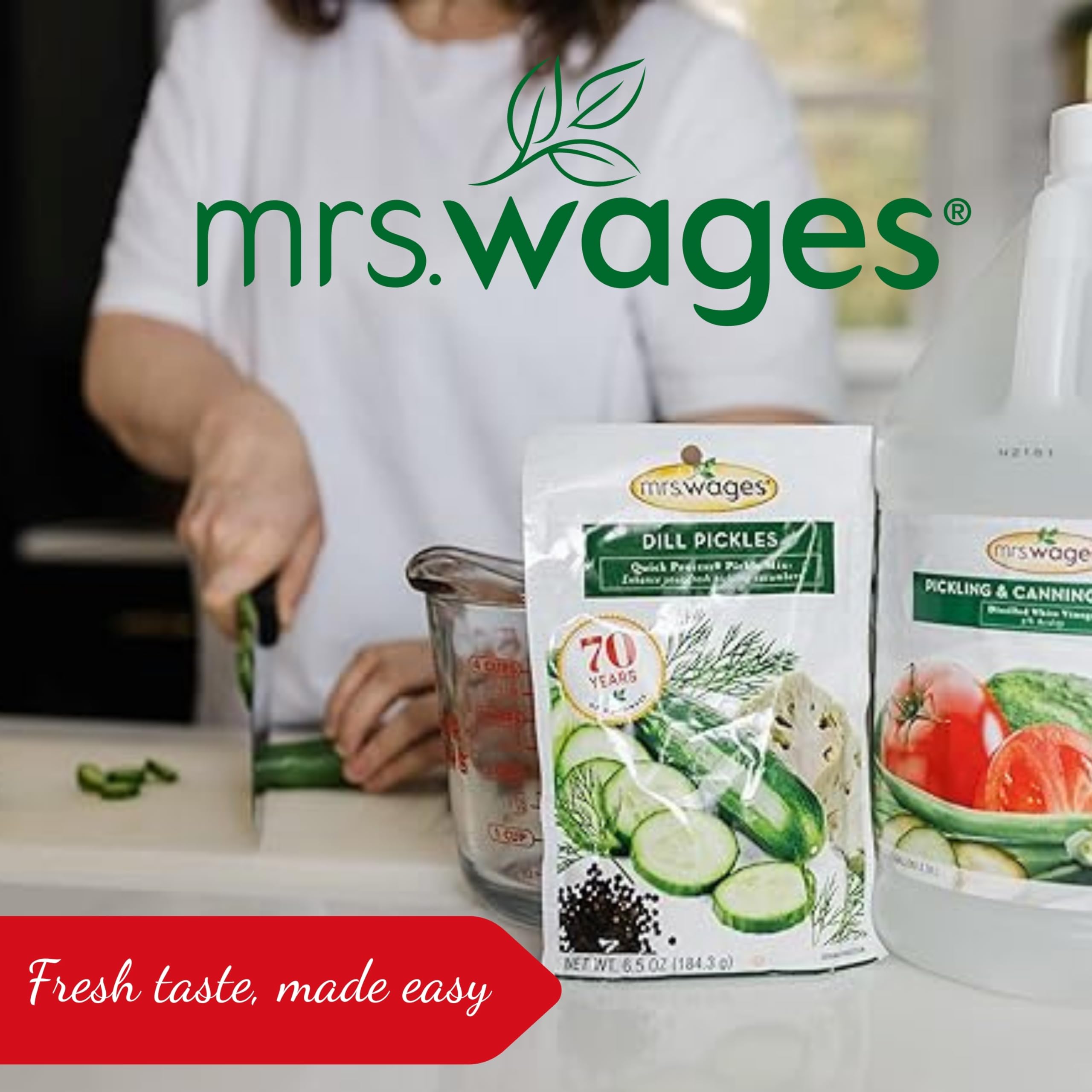 Mrs. Wages Xtra Crunch finished jars ready for quick, crunchy snacks.