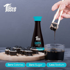 Mrs Taste Zero Sugar Shoyu Sauce bottle without sugar.