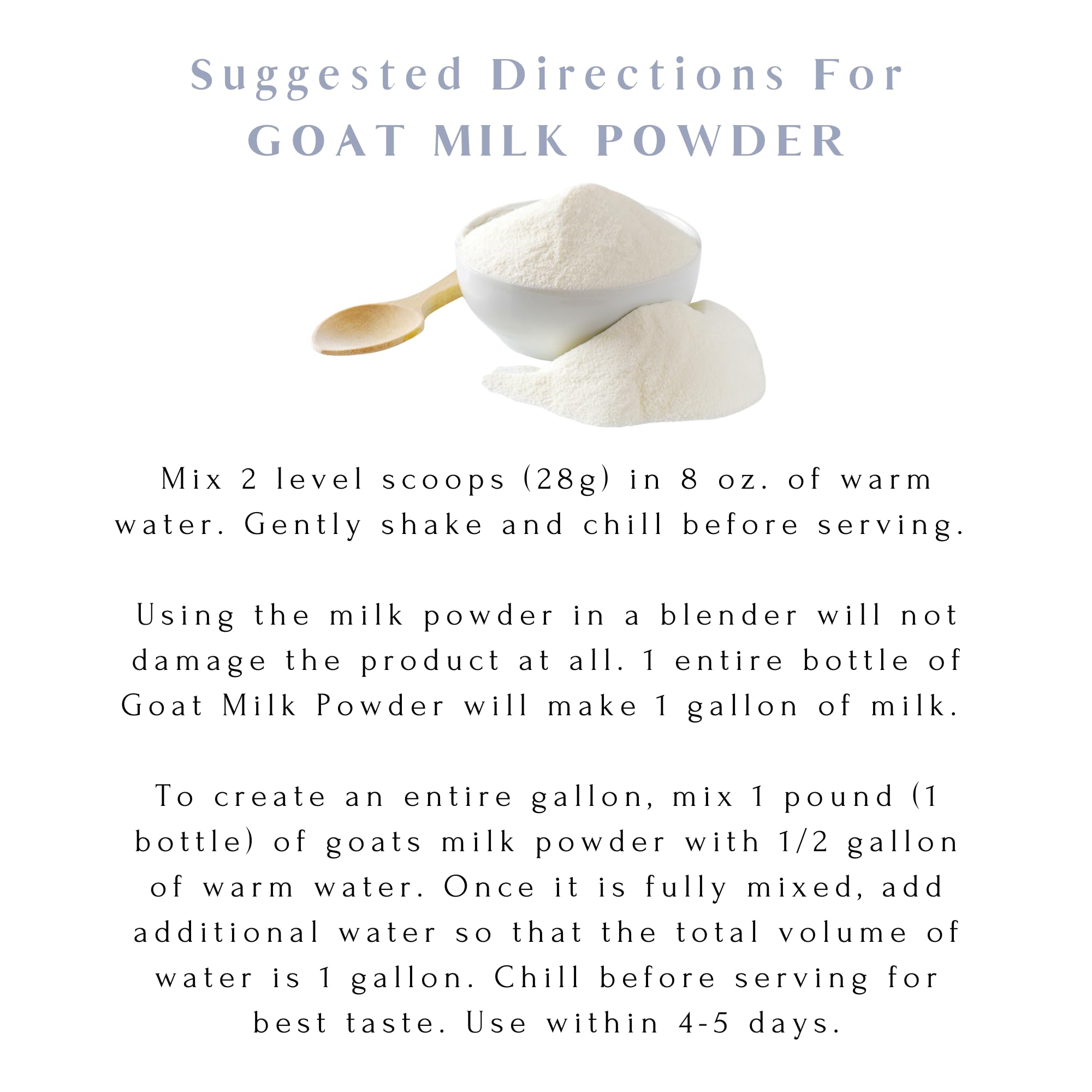 Cup of prepared Mt Capra Goat Milk Powder milk ready for beverages.