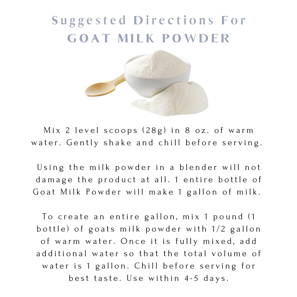 Cup of prepared Mt Capra Goat Milk Powder milk ready for beverages.