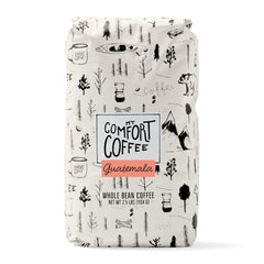 Mt. Comfort Coffee Guatemala Medium Roast whole-bean bag for long-lasting freshness.