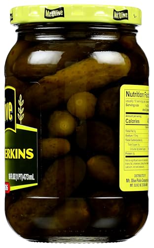 Mt Olive Sweet Gerkins Pickles 16 oz ingredients and United States origin.