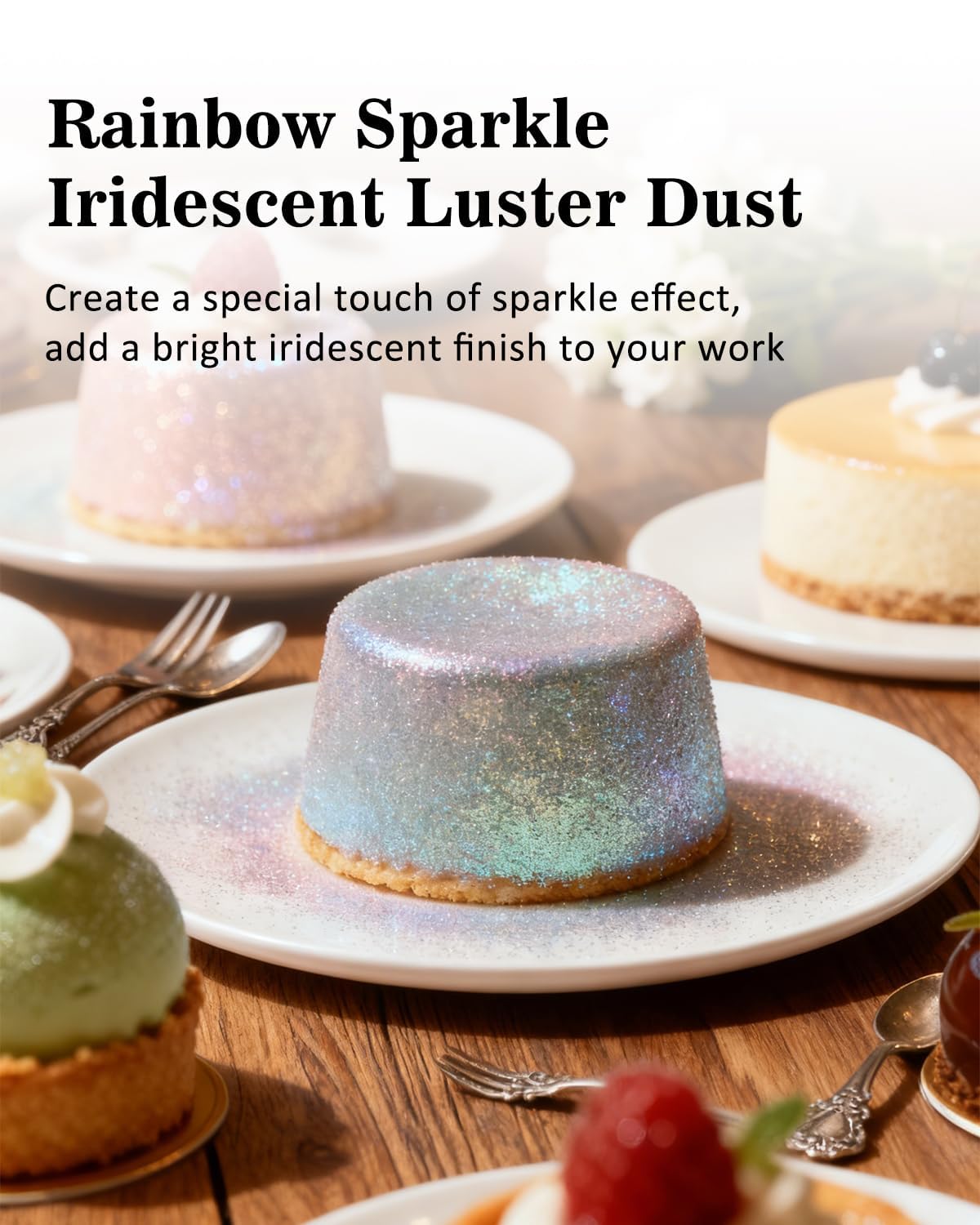 Mtcolors edible glitter spray decorates cocktails with metallic shimmer