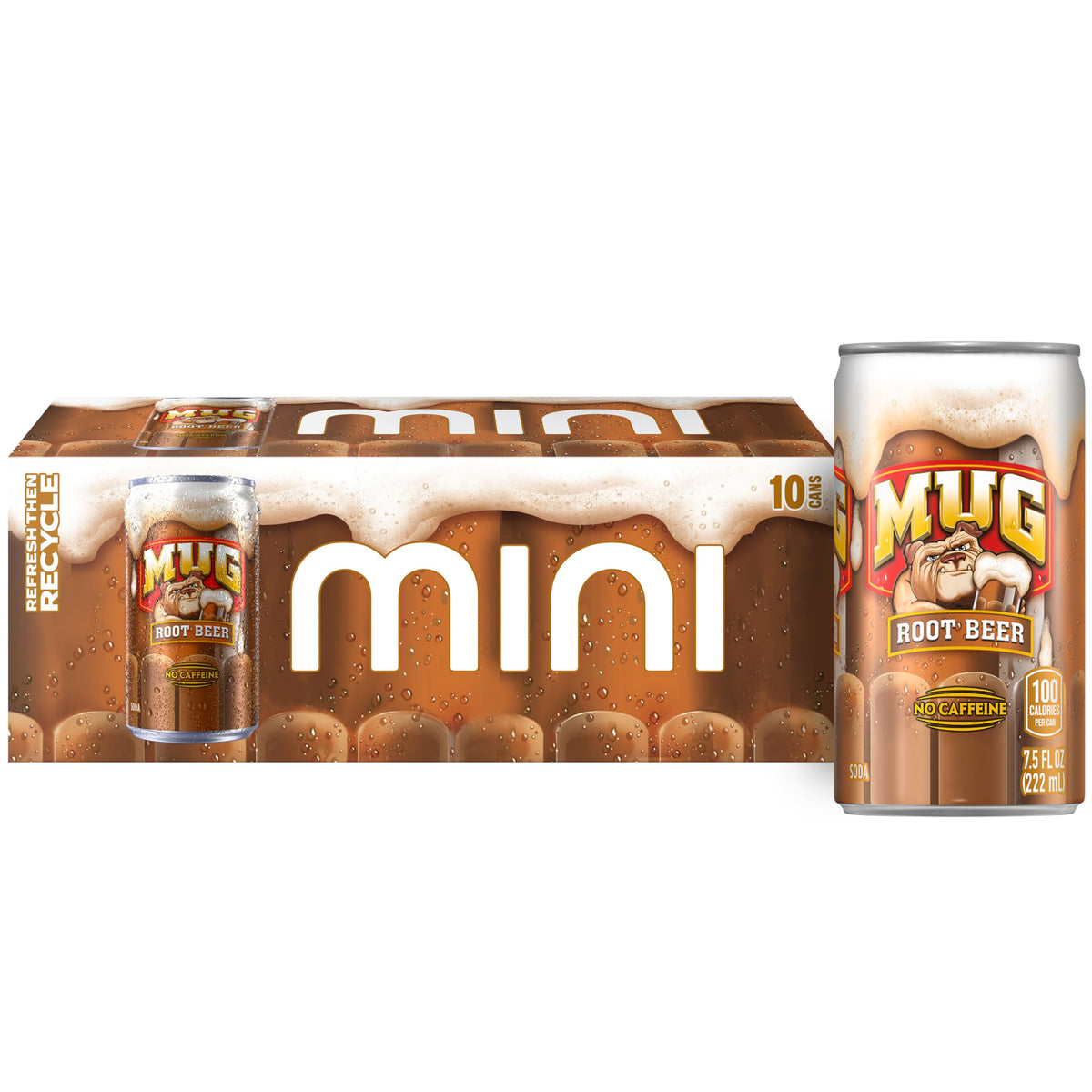 Mug Root Beer mini cans pack shot ideal for family gatherings