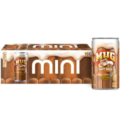 Mug Root Beer mini cans pack shot ideal for family gatherings